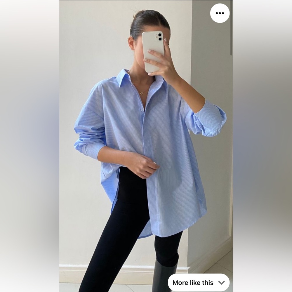 Charli London Oversized Stripes Cotton Shirt size S/M